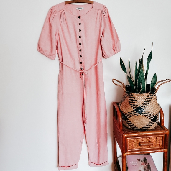 Madewell Pants - Madewell button down linen Onesie